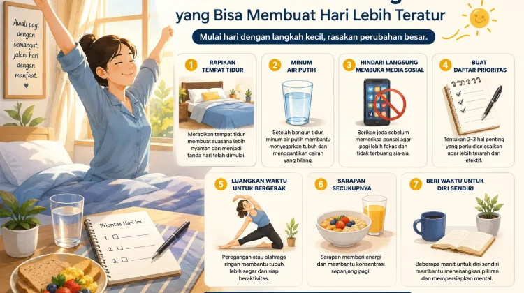 Kebiasaan Kecil di Pagi Hari yang Bisa Membuat Hari Lebih Teratur
