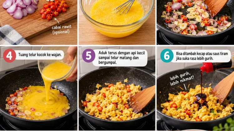 Orak-Arik Telur, Menu Simpel dan Hemat untuk Anak Kos