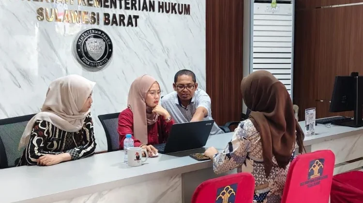 Kemenkum Sulbar Perkuat Pendampingan Digital dalam Layanan Apostille