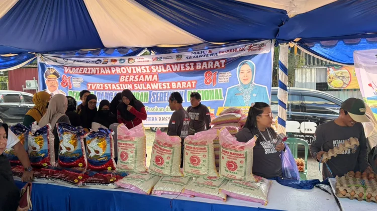 Bulog Mamuju Apresiasi Gerakan Pangan Murah TVRI Sulbar