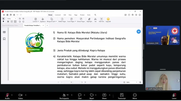 Kemenkum Sulbar Kaji Potensi Kelapa untuk Pelindungan IG
