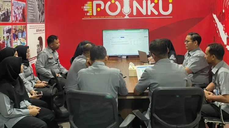 Kemenkum Sulbar Pantau Tren Layanan KI Lewat E-Lapkin