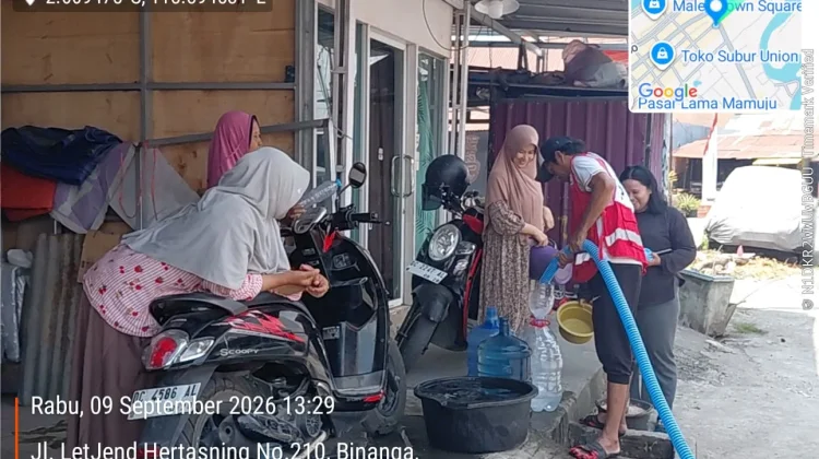 PMI Sulbar Siagakan Lima Armada Distribusi Air Bersih