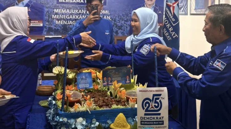 Rayakan 25 Tahun Demokrat, DPD Sulbar Tekankan Loyalitas Kader