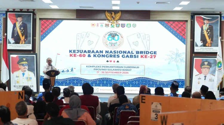 Buka Kejurnas Bridge ke- 60, Gubernur Sulbar: Momentum Promosi Daerah dan Wisata