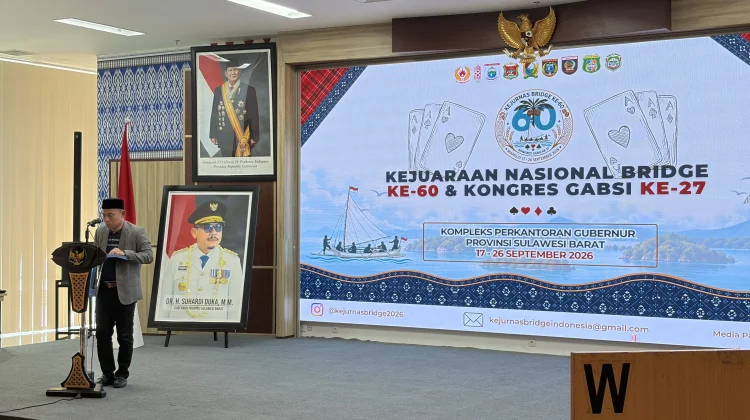 KONI Sulbar Apresiasi Gelaran Kejurnas Bridge ke-60 di Mamuju
