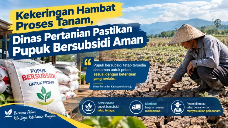 Kekeringan Hambat Proses Tanam, Dinas Pertanian Pastikan Pupuk Bersubsidi Aman