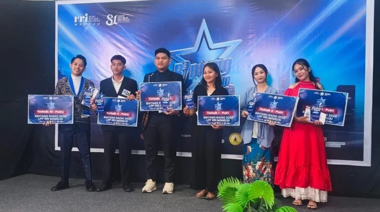 Resta dan Muammar Juara Bintang Radio RRI Mamuju 2026, Wakili Sulbar di Korwil IV