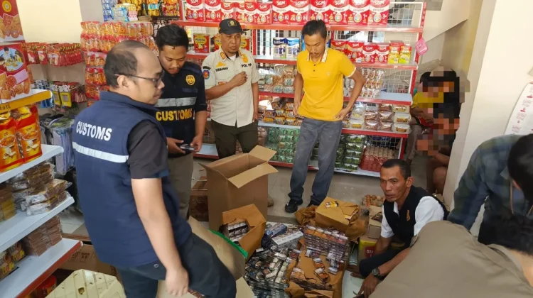 Satpol PP Sulbar Bersama Tim Terpadu Tertibkan Rokok Ilegal di Tiga Kabupaten