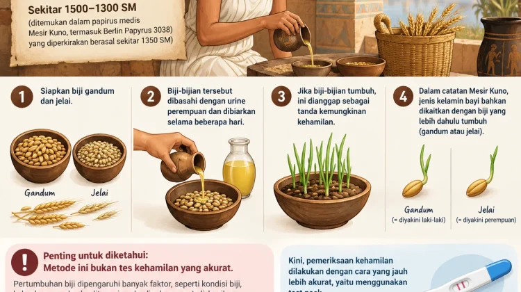 Metode Tes Kehamilan ala Mesir Kuno, Ada sejak 3.000 Tahun Lalu
