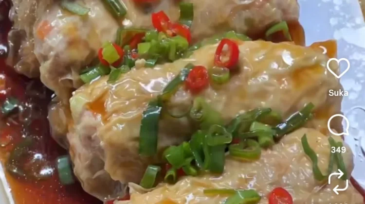 Menu Kukus Kulit Tahu Isi Ayam, Sederhana tapi Bikin Nambah Nasi