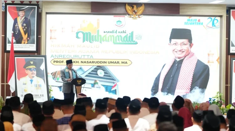Menag Nasaruddin Umar Bawakan Hikmah Maulid di Pemprov Sulbar