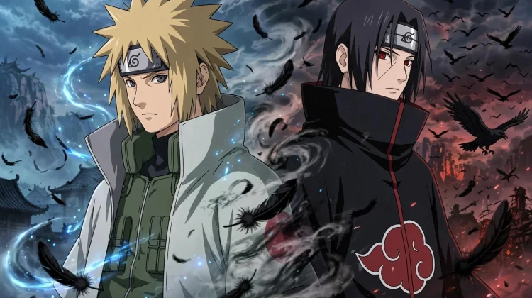 Si Kilat Kuning Minato membawahi Itachi Uchiha di Academy Konoha dari Film Naruto