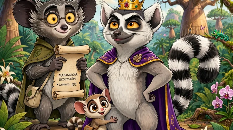 Trio Lemur Madagaskar Menjadi Karakter Utama Karna Tokoh Dubbernya