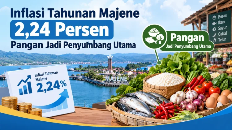 Inflasi Tahunan Majene 2,24 Persen, Pangan Jadi Penyumbang Utama