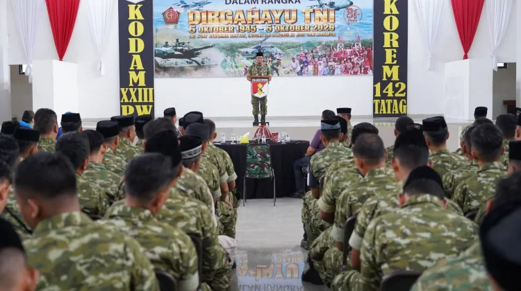 Doa Bersama HUT TNI ke 81, Korem 142 Teguhkan Semangat Kebersamaan dan Persatuan
