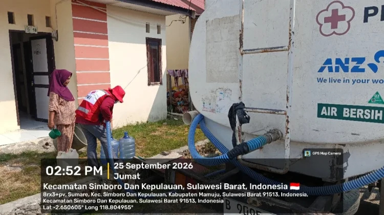 PMI Sulbar Salurkan 1,3 Juta Liter Air Selama Kemarau