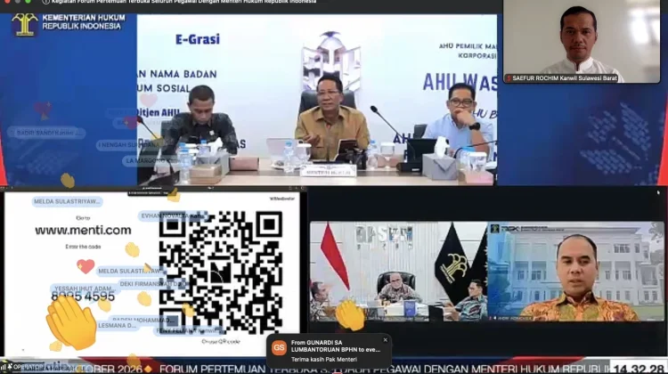 Kemenkum Sulbar Perkuat Tata Kelola SDM dan Karier Pegawai