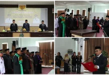 Bupati Mateng Arsal Lantik Pimpinan Tinggi Pratama