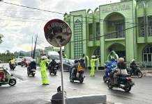 Antisipasi Jalan Licin, Ditlantas Sulbar Atur Lalin Imbau Pengendara