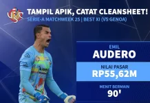 Audero Gemilang, Clean Sheet Ketujuh Musim Ini