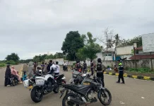 Satuan PJR Ditlantas Polda Sulbar Bubarkan Balapan Liar