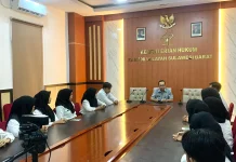 Kemenkum Sulbar Gelar Evaluasi Peserta Magang