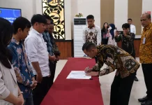 Kemenkum Sulbar Tandatangani Kontrak Bantuan Hukum