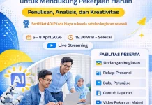 Pelatihan Nasional Teknik Prompt AI Digelar Daring April 2026