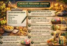 Checklist Persiapan Lebaran agar Tidak Panik saat Hari Raya Makin Dekat