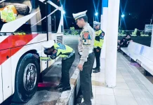 Ditlantas Polda Sulbar Pastikan Angkutan Bus Antar Kota Layak Beroperasi