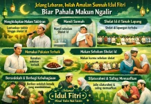 Inilah Amalan-amalan Sunnah Idul Fitri Biar Pahala Makin Ngalir