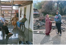 Bupati Mamuju Tengah Kunjungi Korban Kebakaran di Dusun Kalando