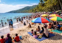 Libur Lebaran, Pantai Malawwa Jadi Favorit Warga