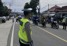 Ditlantas Polda Sulbar Prioritaskan Keamanan Pelajar saat Jam Pulang Sekolah
