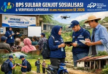 BPS Sulbar Genjot Sosialisasi dan verifikasi Lapangan jelang Pelaksanaan SE 2026