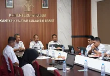 Kanwil Kemenkum Sulbar Harmonisasi Ranperda Mamasa dan Mateng