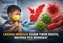 Cakupan Imunisasi di Sulbar Turun Drastis, Waspada Campak Meningkat