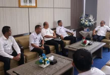 Temui Gubernur, Kakanwil Kemenkum Sulbar Paparkan Capaian Kinerja