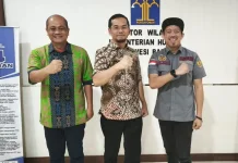 Bahas Persoalan Hukum Masyarakat, Kades Bonda Temui Kakanwil Kemenkum Sulbar