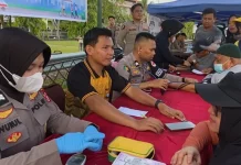 Gandeng Biddokkes Kapolda Sulbar Beri Layanan Kesehatan Gratis untuk Masyarakat