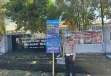 Angka Kecelakaan Tinggi, Polda Sulbar  Pasang Himbauan Tertib Lalu Lintas