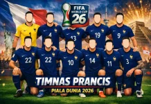 Jadwal Fase Grup Timnas Prancis di Piala Dunia 2026
