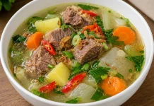 Olahan Daging Qurban Anti Bosan dengan Sop Janda Pedas