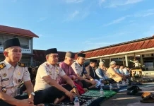 Rutan Mamuju Gelar Shalat Idul Adha Bersama Petugas dan Warga Binaan