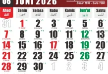 Kalender Juni 2026: Tanggal Merah dan Hari Penting yang Perlu Dicatat