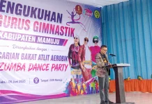 Hadiri Pelantikan Gimnastik, Wabup Mamuju Dorong Pembinaan Atlet sejak Dini