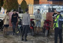 Respon Laporan Warga, Polresta Mamuju Amankan Pelaku Balap Liar