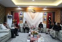 Nobar Piala Dunia, Polda Sulbar -TVRI Bangun Sinergitas