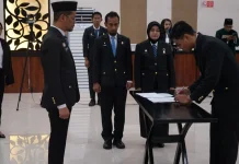 Lantik Pejabat Nonmanajerial, Kemenkum Sulbar Dorong Pelayanan Publik Prima